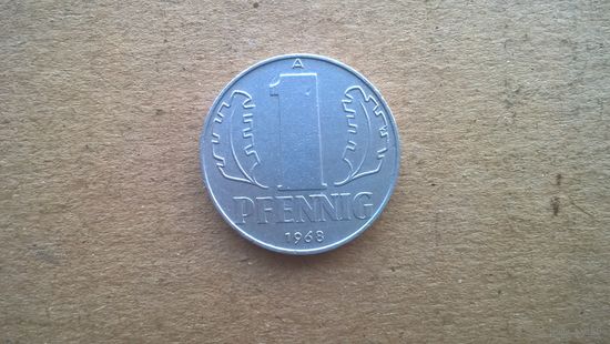 ГДР 1 пфенниг, 1968г. (D-17)