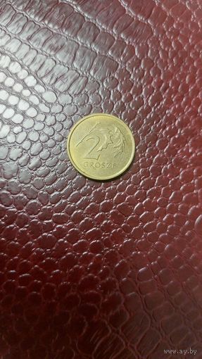 Монета 2 гроша 2019г. Польша. Неплохая!