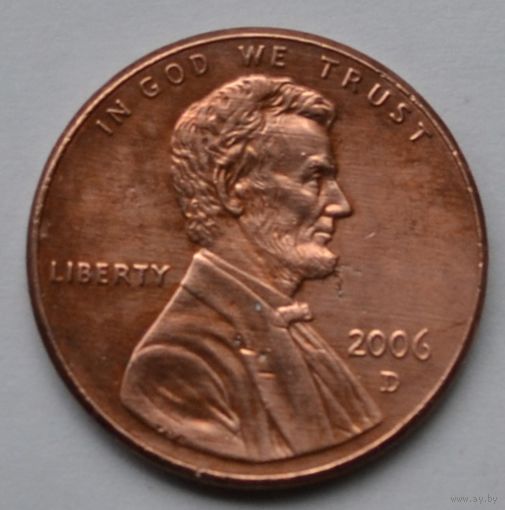 США, 1 цент 2006 г. D