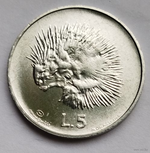 Сан-Марино 5 лир 1974 UNC