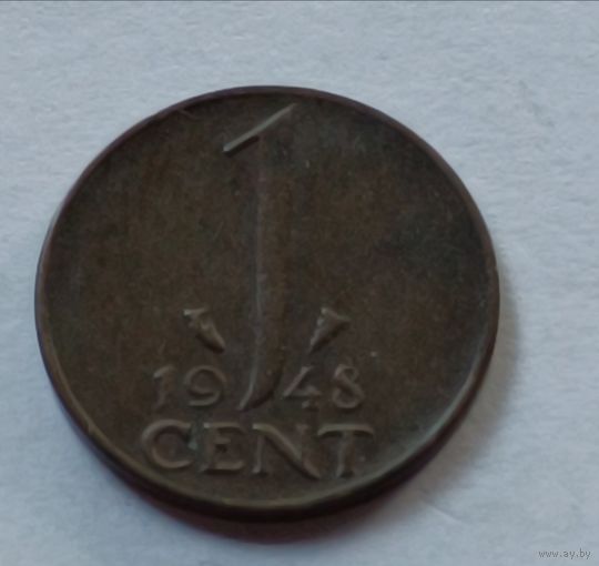 Нидерланды. 1 цент 1948 года.