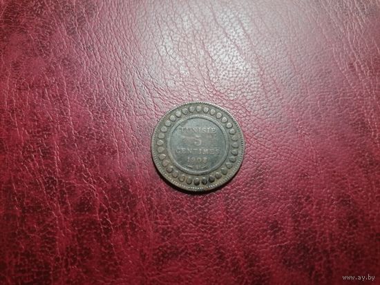 Тунис 5 сантимов 1908