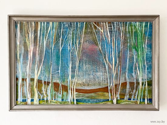 Картина холст Виталий Левченя "Дом" 50х78см Член БСД