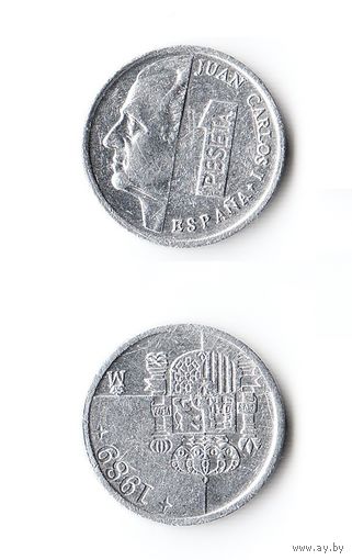 1 песета Испания 1989 года