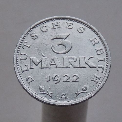 Германия 3 марки 1922 А Регулярный выпуск