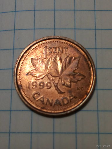 1 центов Канада 1999 год
