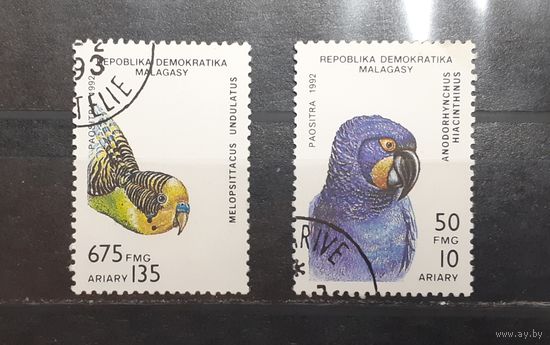 Мадагаскар. 1992 год. Фауна. Птицы. Попугаи (394)