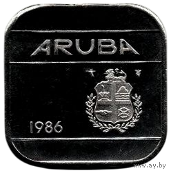 ВЛАДЕНИЕ АРУБА 50 ЦЕНТОВ 1986. PROOF