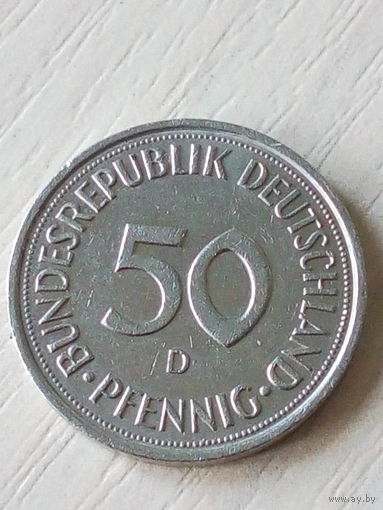 ФРГ 50 пфеннигов 1989г.D