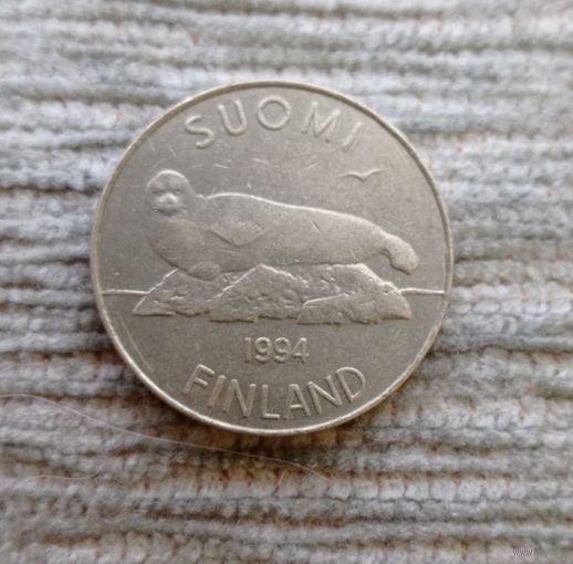 Werty71 Финляндия 5 марок 1994 Нерпа