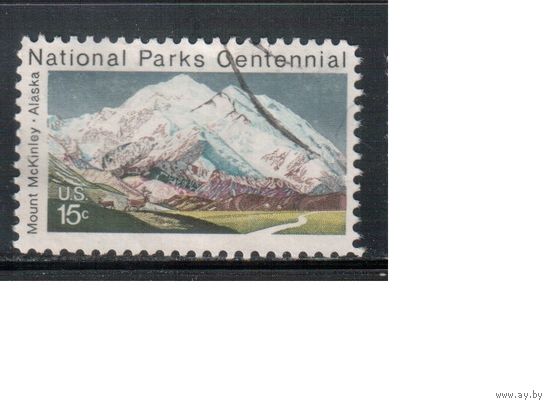 США-1972, (Мих.1073) , гаш.  , Нац.парки, Аляска(одиночка)