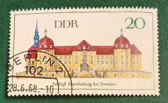 ГДР 1968. Замок Морицбург под Дрезденом