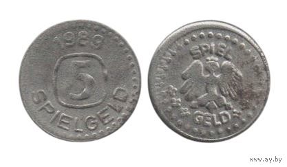 Федеративная Республика Германия. 5 игровых марок 1989.