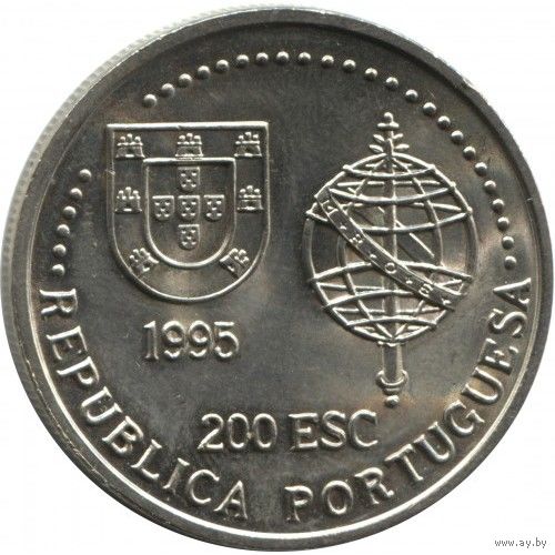 Португалия 200 эскудо, 1995 Золотой век открытий - Австралия UNC