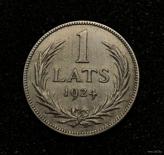 Латвия, 1 лат 1924, Серебро - 835