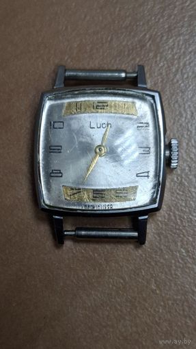 Часы луч СССР. Квадратные