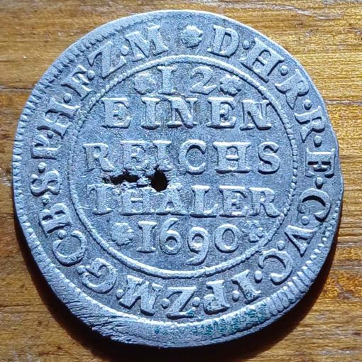12 часть талера 1690 год