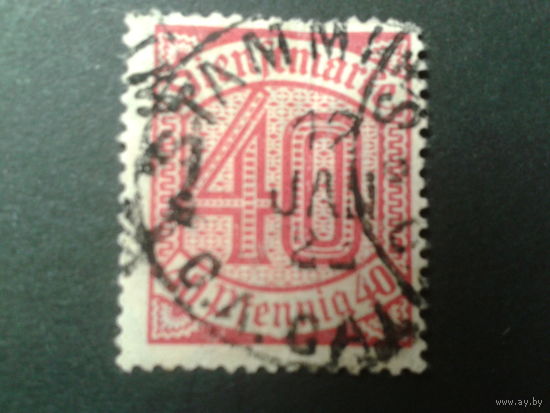 Германия 1920 служебная марка