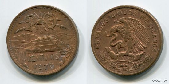Мексика. 20 сентаво (1970)