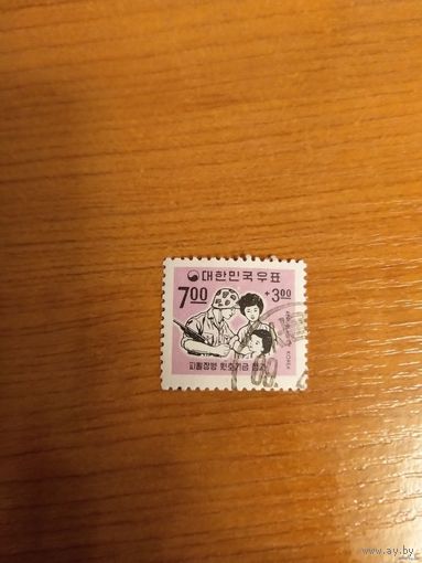 1967 Южная Корея почтово-благотворительная в пользу фонда корейских войск во Вьетнаме выпускалась одиночкой война (5-4)