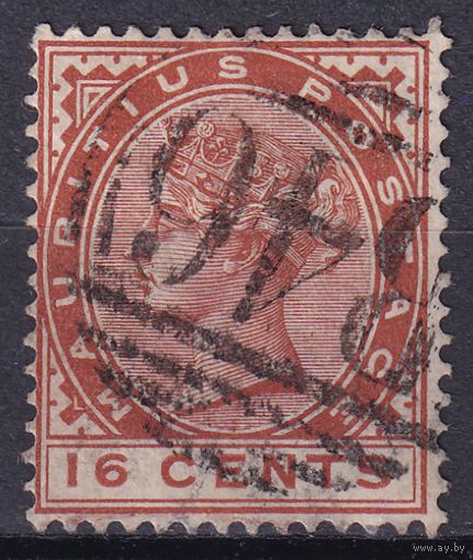 15.BrKM. Великобритания. Колонии. Маврикий. Виктория. Стандарт. 16C. 1885 г. Mi.#69.