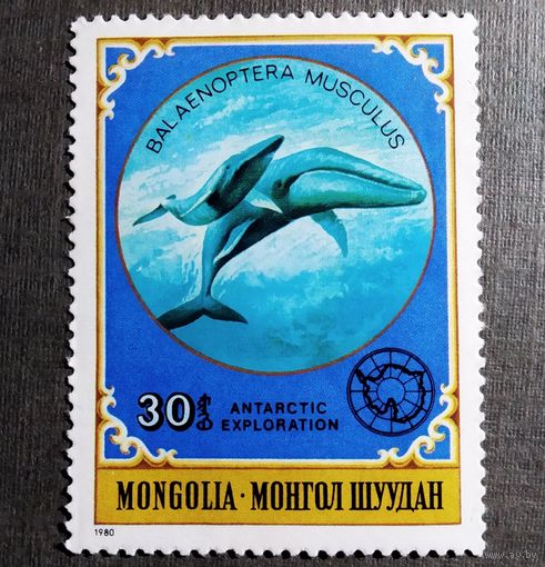 Марка Монголия 1980 Антарктические исследования