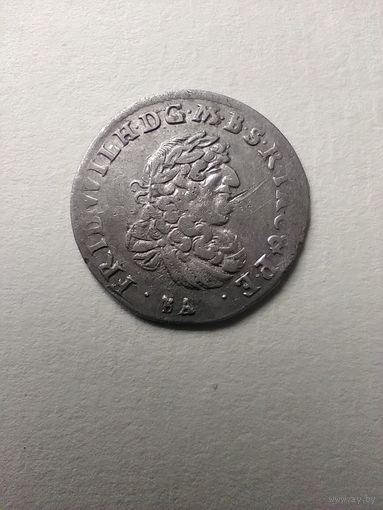 6 грош 1686 г. Пруссия