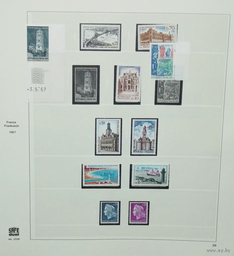 ФРАНЦИЯ.Хронология.РАСПРОДАЖА АЛЬБОМА ПОСТРАНИЧНО !Могут встречаться аккуратные наклейки! СОСТОЯНИЕ НА ФОТО !