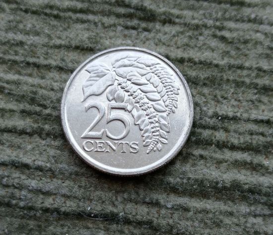 Werty71 Тринидад и Тобаго 25 центов 2009 Цветок Чакония