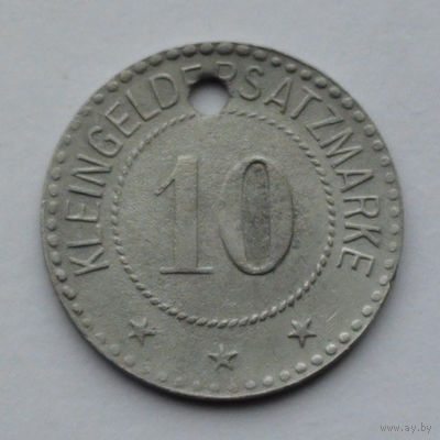 Германия - Брайзах 10 пфеннигов (нотгельд). 1918