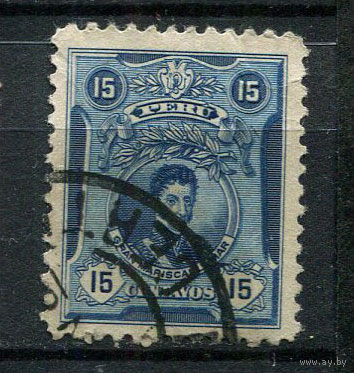 Перу - 1925/1929 - Хосе де ла Мар 15С - [Mi.207] - 1 марка. Гашеная.  (Лот 104BY)