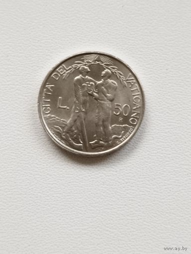 Ватикан 50 лир 1997 год