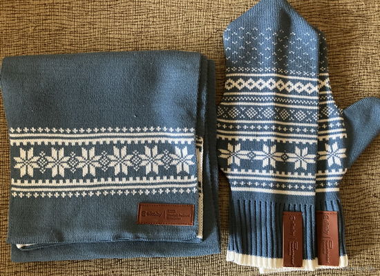 Шарф 160х19 см и варежки 28.5х10 см от HP