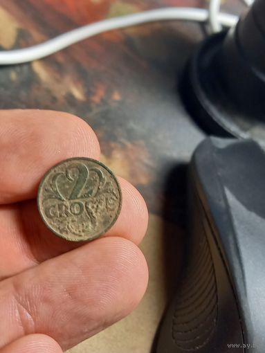 2 гроша 1933 г. Речь Посполита немытая нечастый год