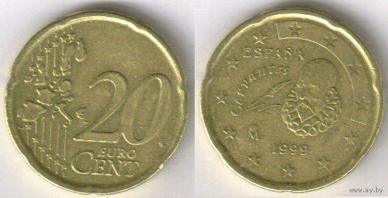 Испания. 20 евроцентов (1999)