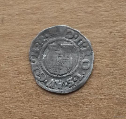 Венгрия (Габсбурги), денарий 1586 г., Рудольф II (1572-1608)