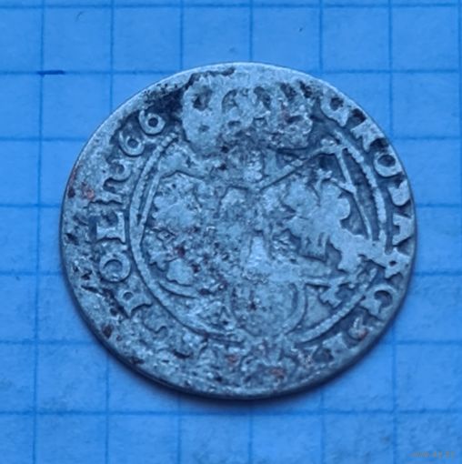 6 грош 1666 год