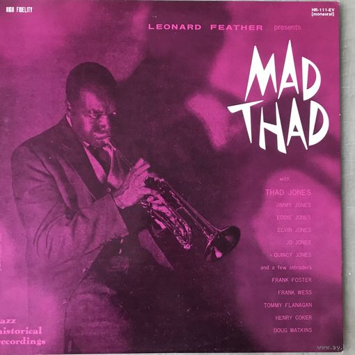 Thad Jones - Mad Thad (Оригинал Japan 1972)