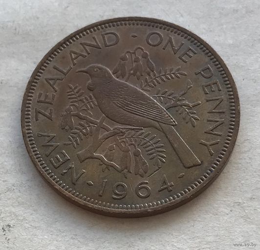 Новая Зеландия 1 пенни 1964 Новозеландский туи Елизавета II