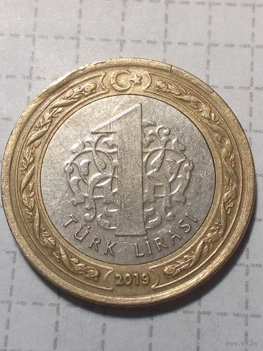 1 лира Турция 2019 год