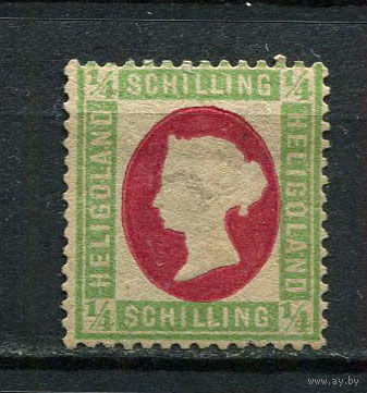 Остров Гельголанд - 1873 - Королева Виктория 1/4 S - [Mi.8f] - 1 марка. MH.  (Лот 16JJ)-TG2P35