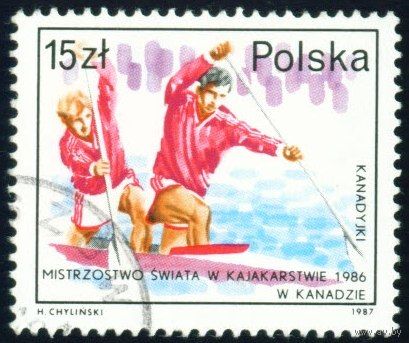 Успех польских спортсменов на чемпионатах мира Польша 1987 год 1 марка