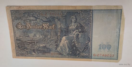 1910 год Германия 100 марок