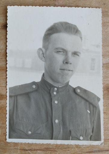Фото солдата. 1954 г. 8х11 см