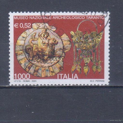 [54] Италия 2001. Культура.Искусство.Украшения. Одиночный выпуск. Гашеная марка.