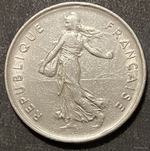 Монета. Франция. 5 франков 1971 год.