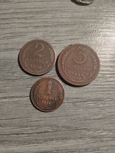 1,2,3коп 1924г