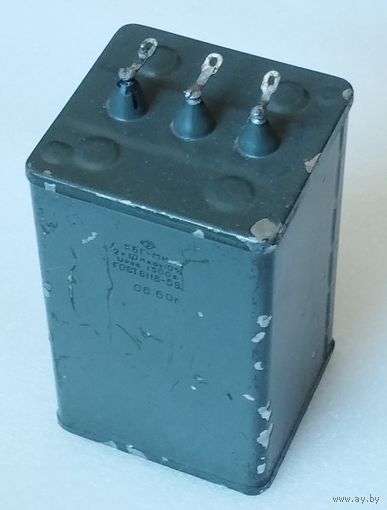 Конденсатор КБГ-МН 2х1,0 мкФ х 1500 В. б/у