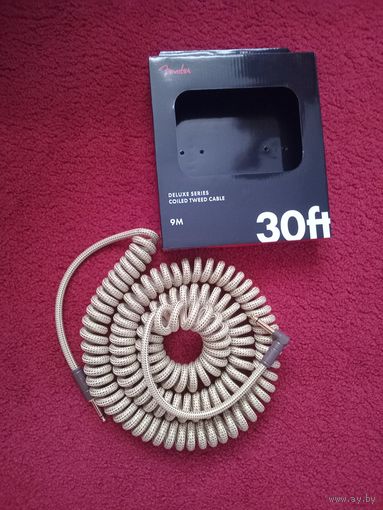 Гитарный кабель "Fender" Deluxe Coil Cable 9m YW Tweed