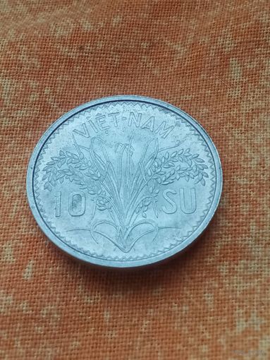 5. Распродажа! Вьетнам 10 су 1953 г. Редкая! UNC